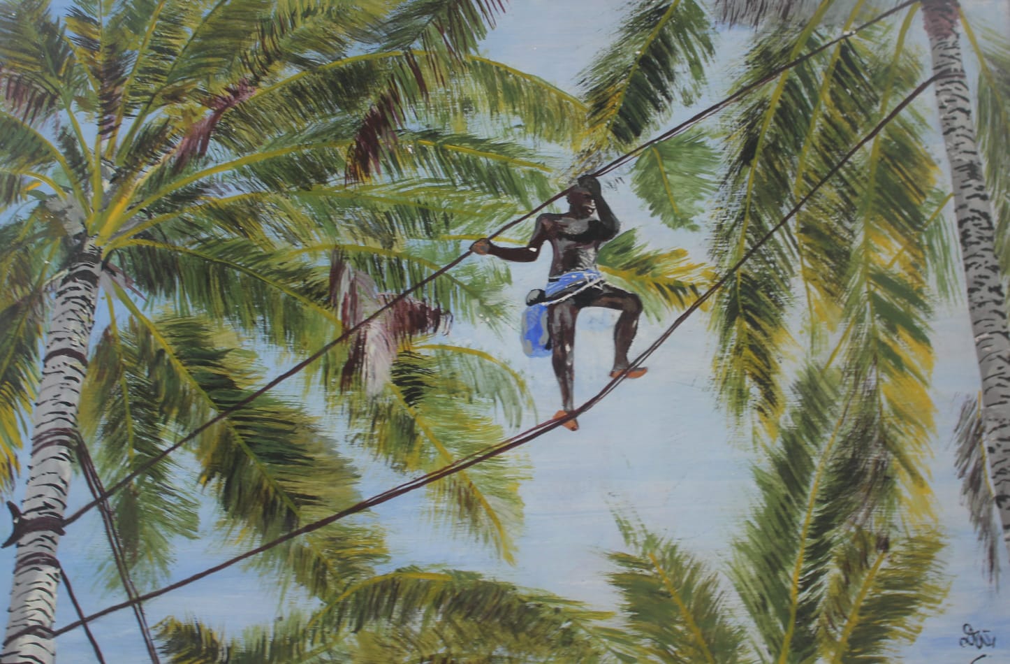 Between the Palms — artwork by Deepthi Wijewardana
